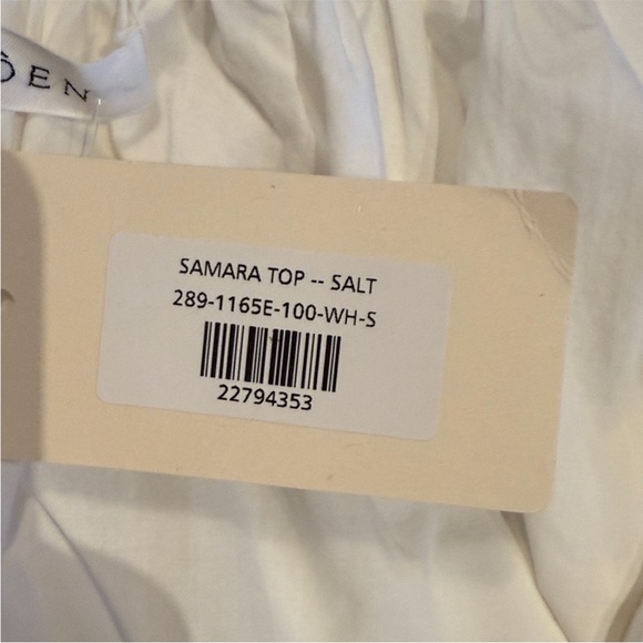 Doen Samara Off White Eyelet Ruffle Blouse S - Picture 8 of 9